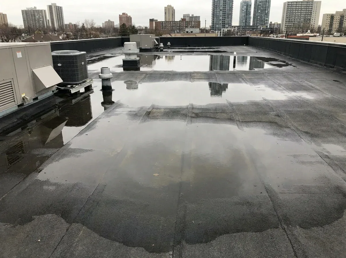 Commercial Ponding Water Roof Repair in Burbank, CA